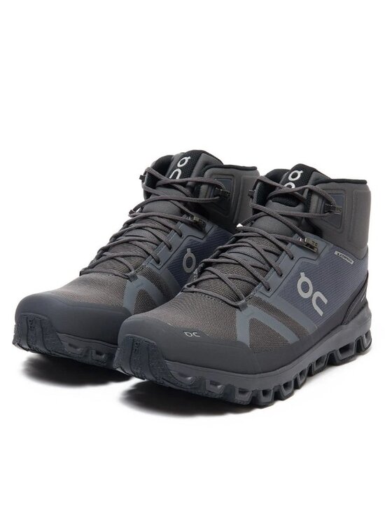 NEW  On Cloudrock Men\'s Waterproof Boots - Rock/Eclipse - Sze 8.5
